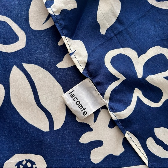 Le Comte Silk Blend Floral Patterned Scarf - Picture 3 of 4